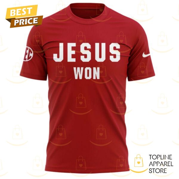 Oklahoma Sooners Football Jesus Won 3D T-Shirt