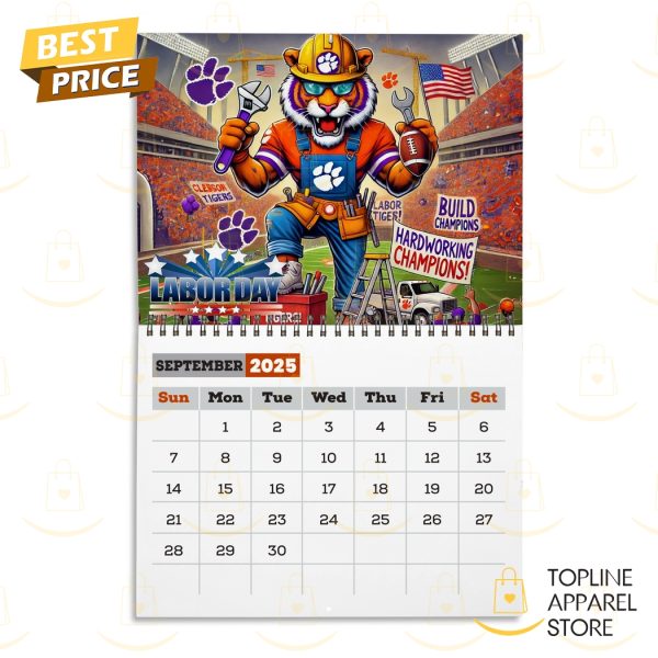 Clemson Tigers Football 2025 Calendar