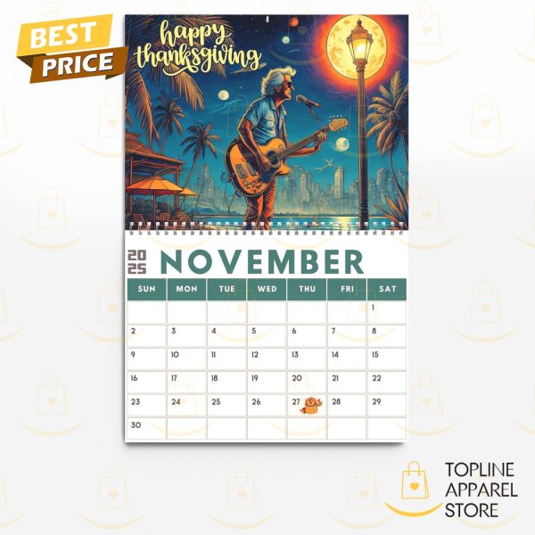 Jimmy Buffett Happy New Year 2025 Calendar