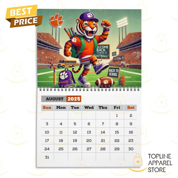 Clemson Tigers Football 2025 Calendar