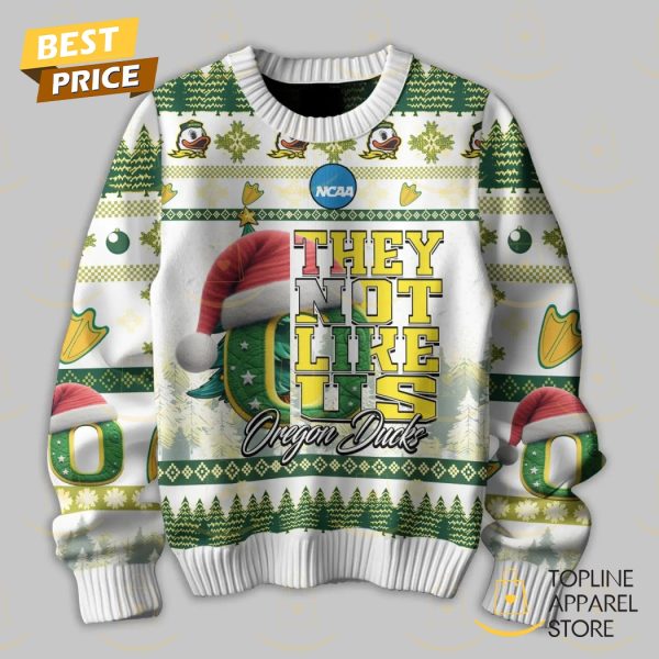 Oregon Ducks They Not Like Us – Merry Christmas Mighty Oregon Mighty Win Sweater