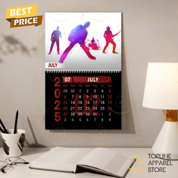 U2 Rock Band New Year 2025 Calendar