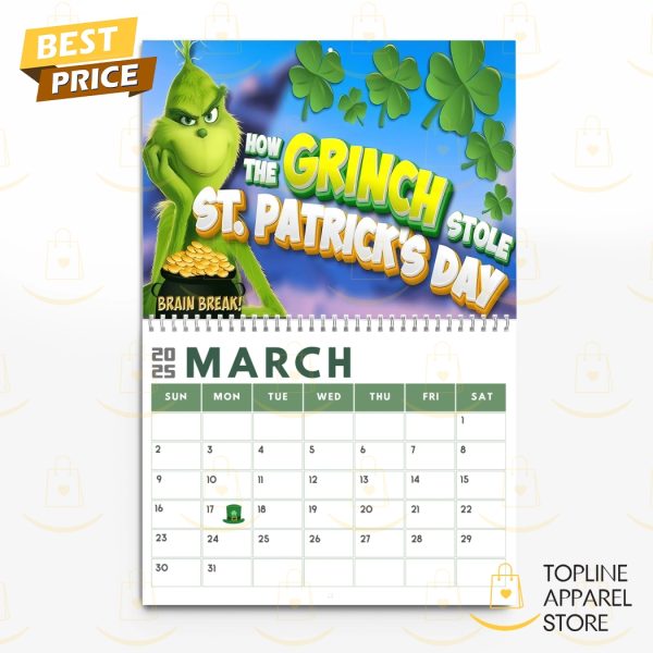 The Grinch Happy New Year 2025 Calendar