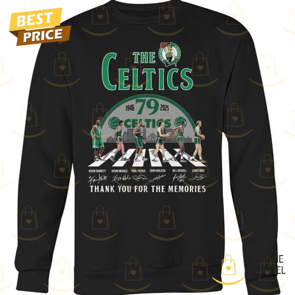 The Boston Celtics 1945-2025 79 Year Signature Thank You For The Memories Unisex T-Shirt