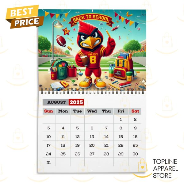 Iowa State Cyclones Go Cyclones 2025 Calendar