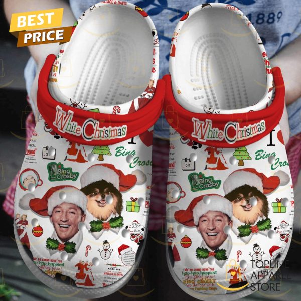 White Christmas Bing Crosby Crocs