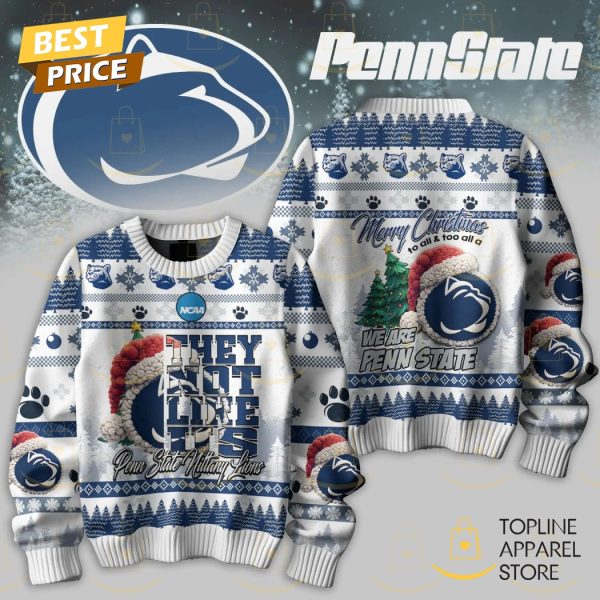 Penn State Nittany Lions They Not Like Us Merry Christmas We Are Penn State Sweater