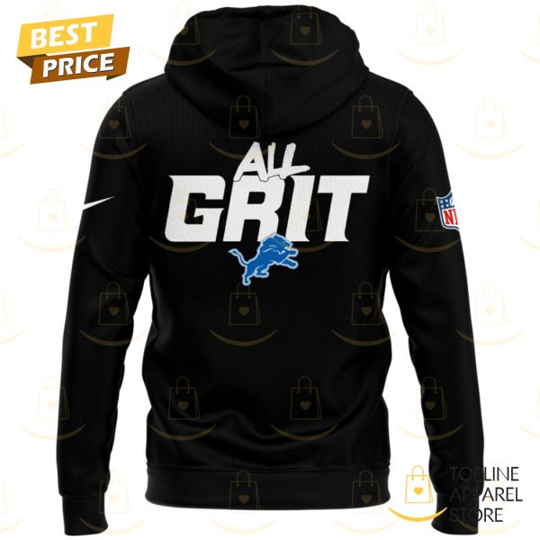 All Grit Detroit Lions Logo Hoodie – Black