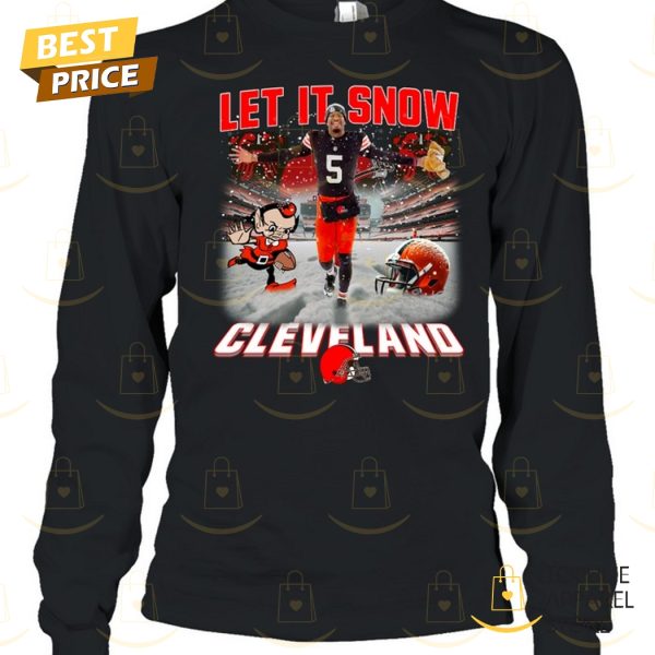 Let It Snow Cleveland Browns Unisex T-Shirt