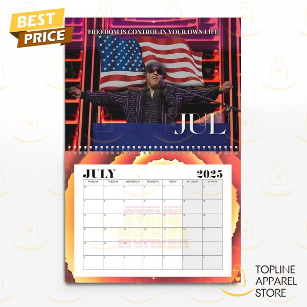 Stevie Wonder American Pop Legend 2025 Calendar