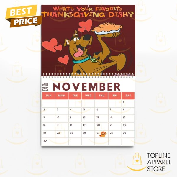 Scooby-Doo Happy New Year 2025 Calendar