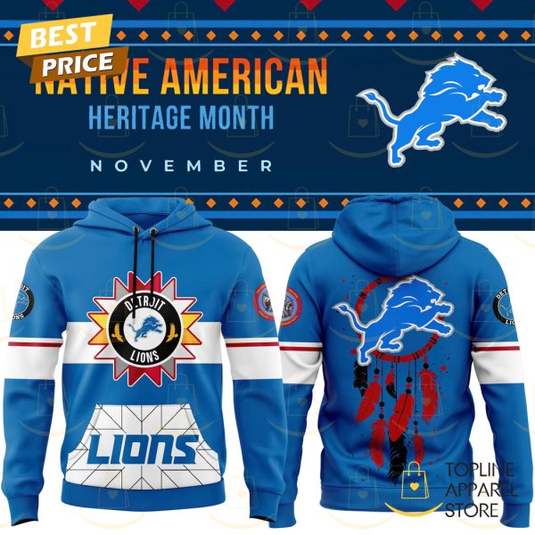 Detroit Lions 2024 Native American Heritage Month Hoodie