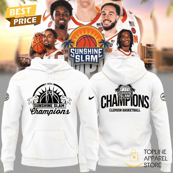 2024 Sunshine Slam Champions Clemson Tigers Basketball Hoodie