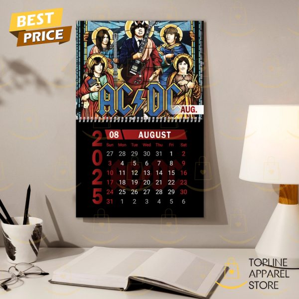 AC DC Happy New Year 2025 Calendar