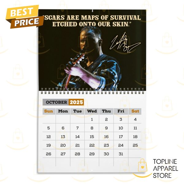 Zach Bryan Signature 2025 Calendar