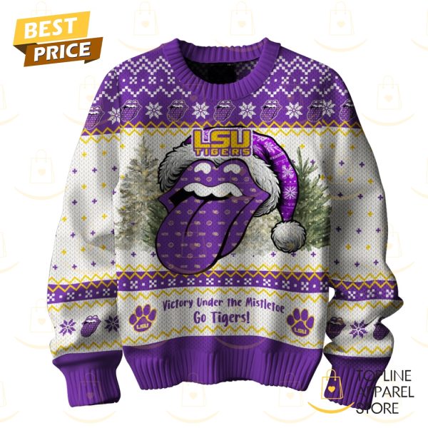 LSU Tigers Victory Under The Mistletoe Go Tigers Sweater