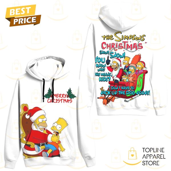 The Simpsons Merry Christmas Design Hoodie