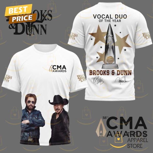 Brooks & Dunn Vocal Duo Of The Year 58th CMA Awards Signature 3D T-Shirt Signature 3D T-Shirt