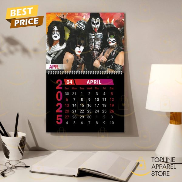 KISS Band Happy New Year 2025 Calendar