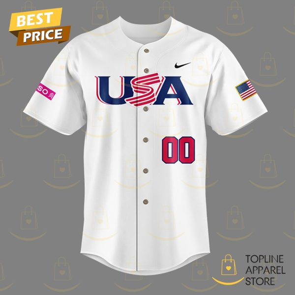 Personalized USA Baseball Logo Baseball Jersey