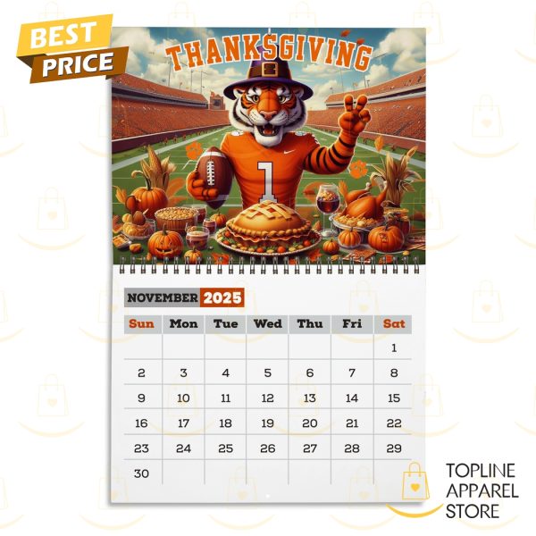 Clemson Tigers Football 2025 Calendar