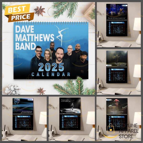 Dave Matthews Band New Year 2025 Calendar