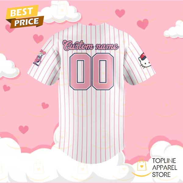 Personalized 2024 Ole Miss Rebels Football x Hello Kitty Baseball Jersey