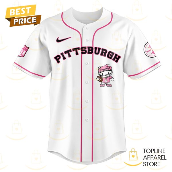 Pittsburgh Steelers X Kitty Pink Baseball Jersey