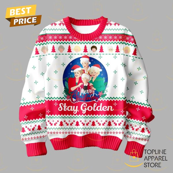 The Golden Girls Merry Christmas Stay Golden Sweater