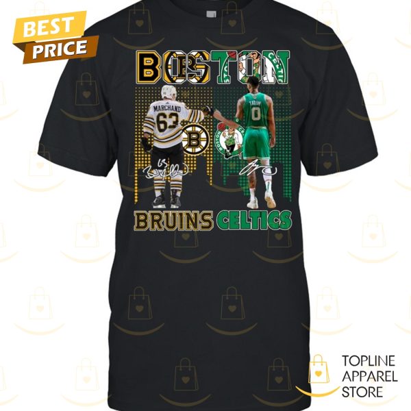 Boston Bruins x Boston Celtics Signature Unisex T-Shirt