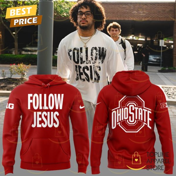 Follow Jesus Ohio State Buckeyes Hoodie – Red