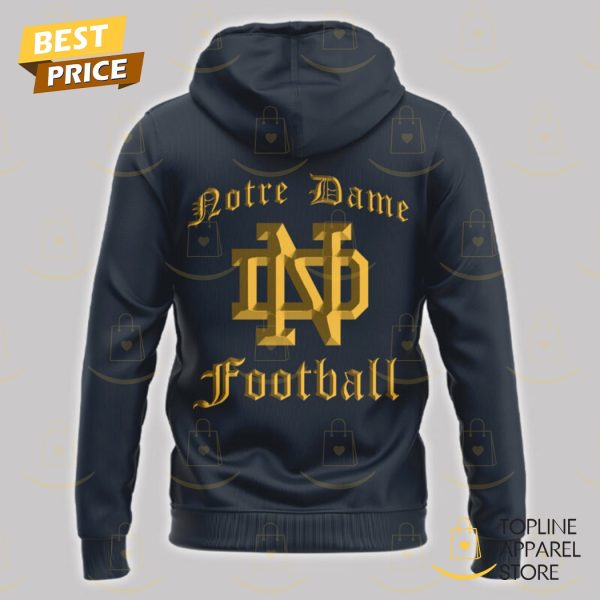 2024 Shamrock Series Notre Dame Fighting Irish Football Design Hoodie