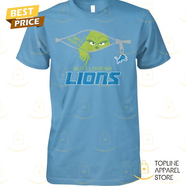 Hate People But I Love Detroit Lions Unisex T-Shirt