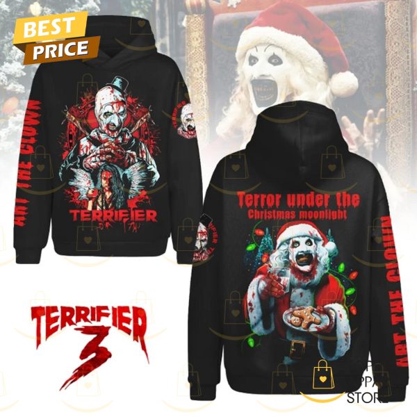 Terrifier 3 Terror Under The Christmas Moonlight Hoodie