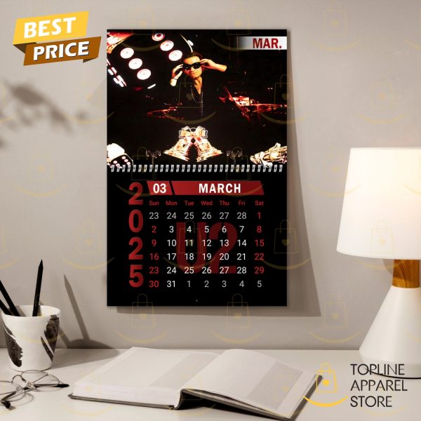 U2 Rock Band New Year 2025 Calendar