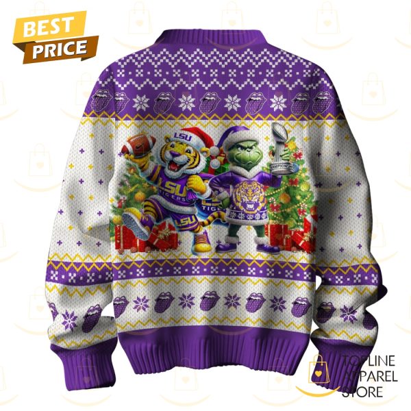 LSU Tigers Victory Under The Mistletoe Go Tigers Sweater