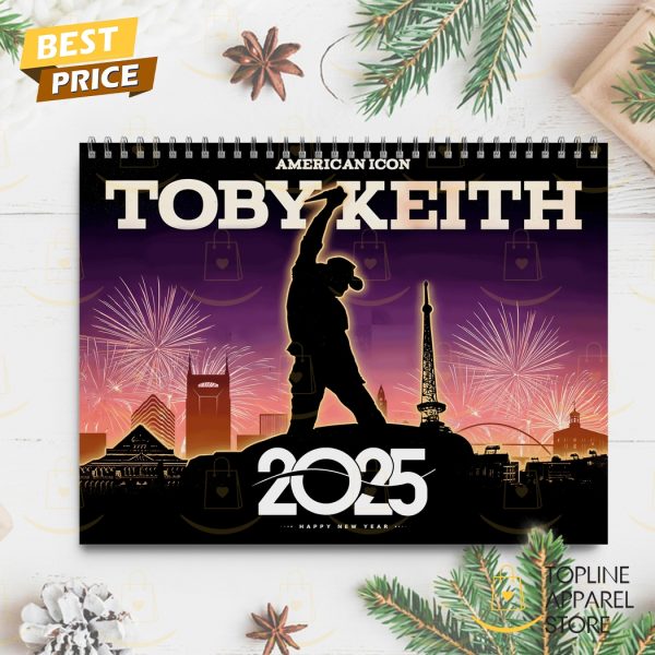 Toby Keith American Icon Happy New Year 2025 Calendar