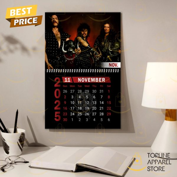 Motorhead Happy New Year 2025 Calendar