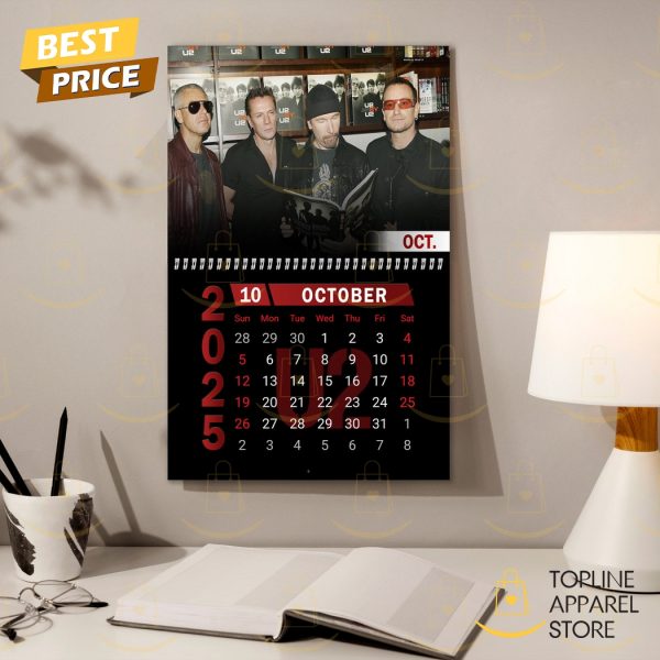 U2 Rock Band New Year 2025 Calendar