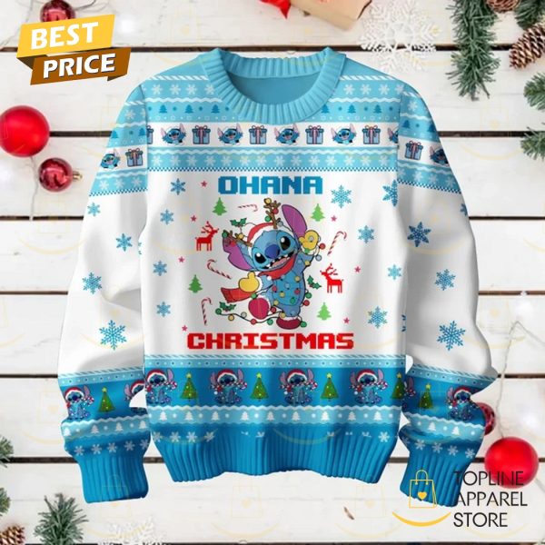 Ohana Stitch Merry Christmas Sweater