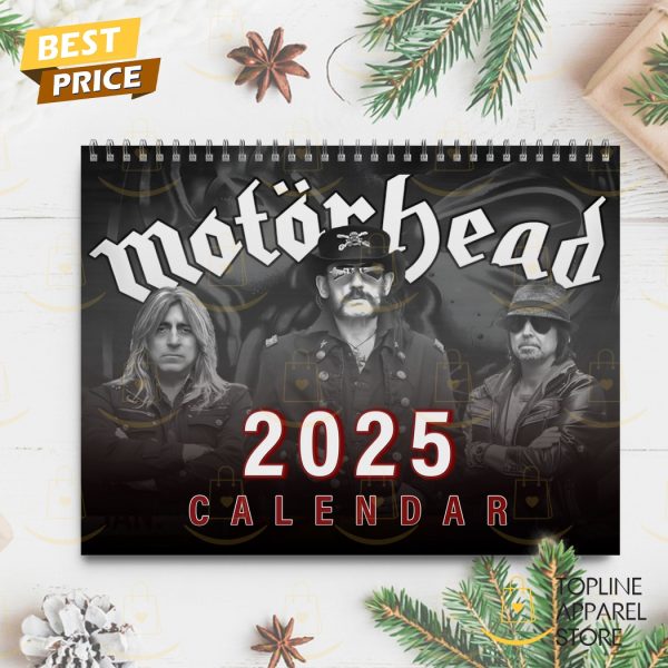 Motorhead Happy New Year 2025 Calendar