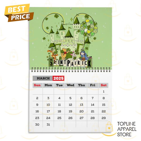 Winnie The Pooh Happy New Year 2025 Calendar