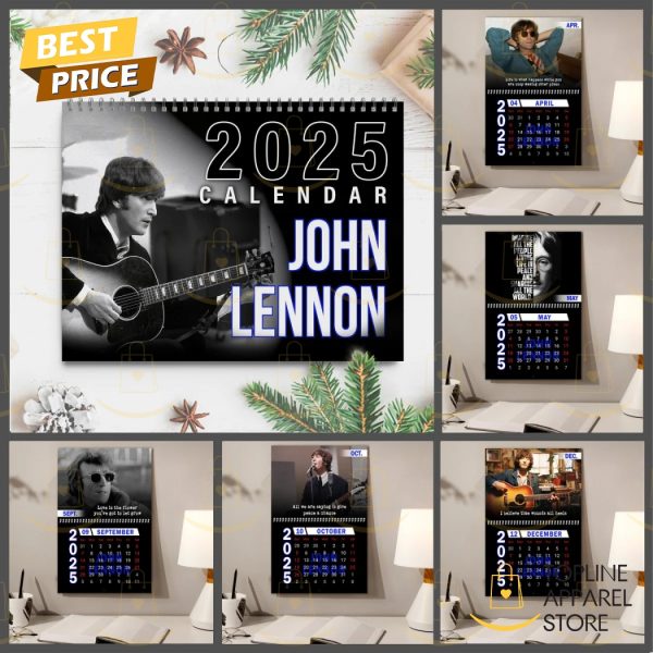 John Lennon New Year 2025 Calendar