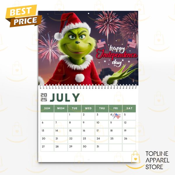 The Grinch Happy New Year 2025 Calendar