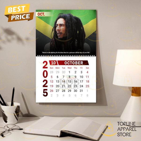 Bob Marley Happy New Year 2025 Calendar