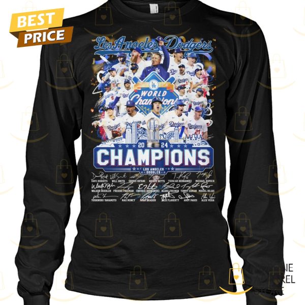 Los Angeles Dodgers 2024 World Series Champions Players Signature Unisex T-Shirt