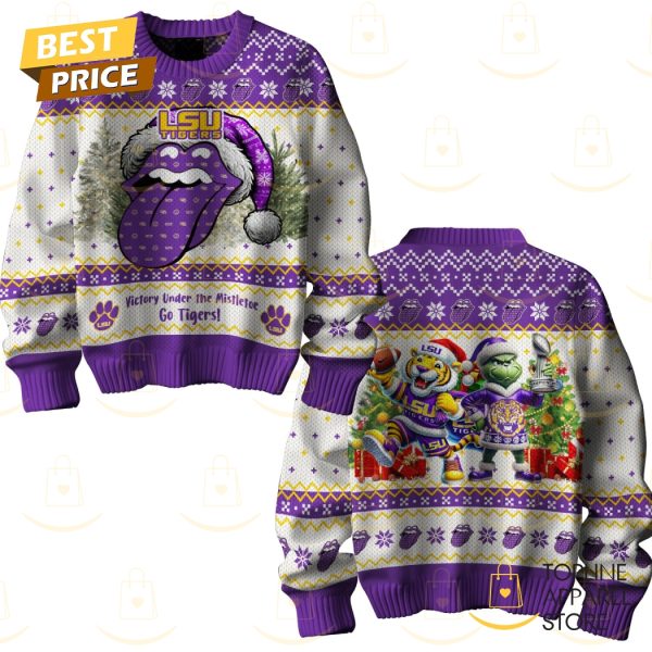 LSU Tigers Victory Under The Mistletoe Go Tigers Sweater