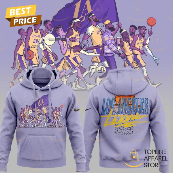 Los Angeles Lakers Basketball Team Design Hoodie