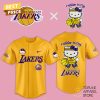 Los Angeles Lakers X Hello Kitty 2024-2025 Baseball Jersey – Purple