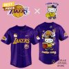 Los Angeles Lakers X Hello Kitty Baseball Jersey – Gold